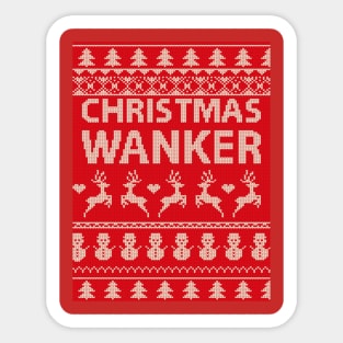 Christmas W@nker Sticker